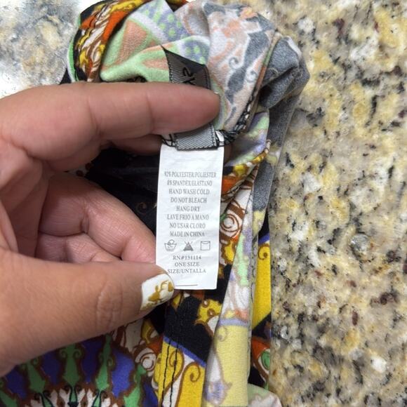 Always black patterned multicolor skirt one size - Picture 3 of 5